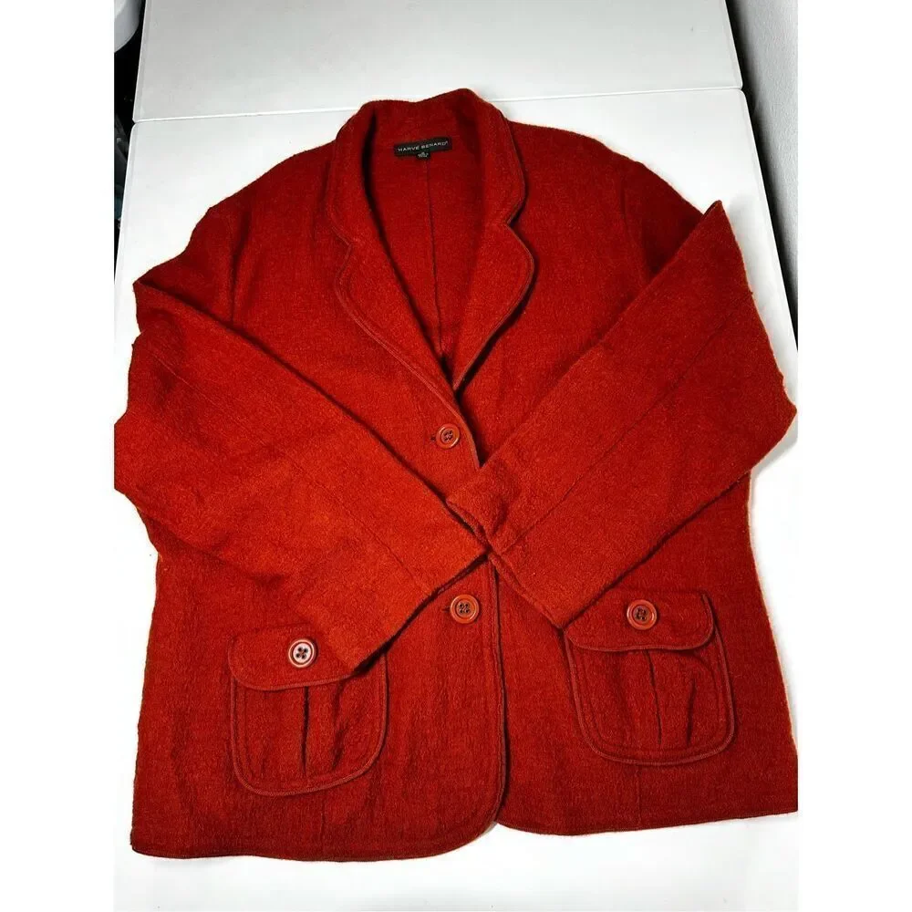 VTG Harve Bénard Women’s Wool Blazer 2 Buttons Pockets Size 2X See Description